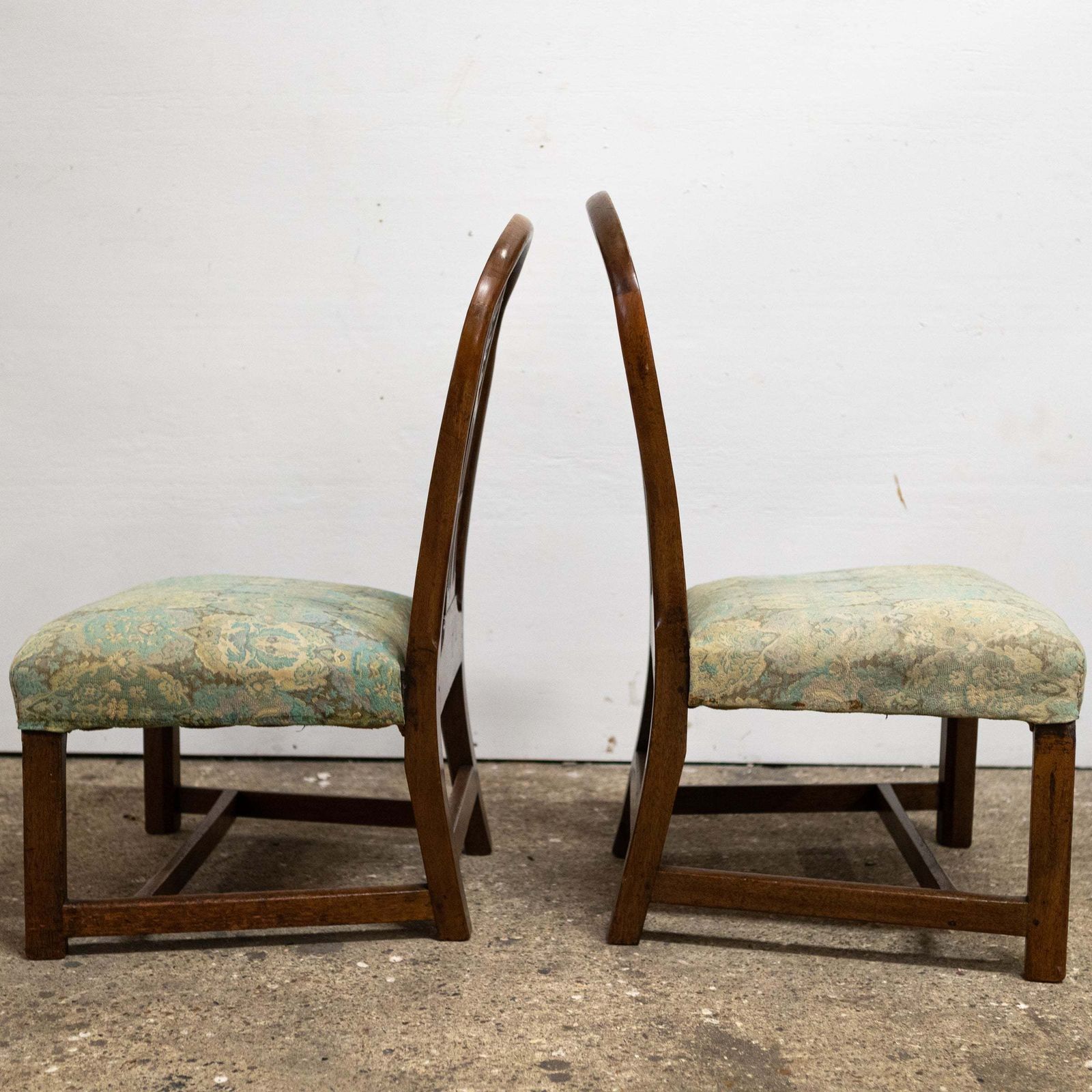 Pair Of Antique Georgian Mahogany Side Chairs photo furniture