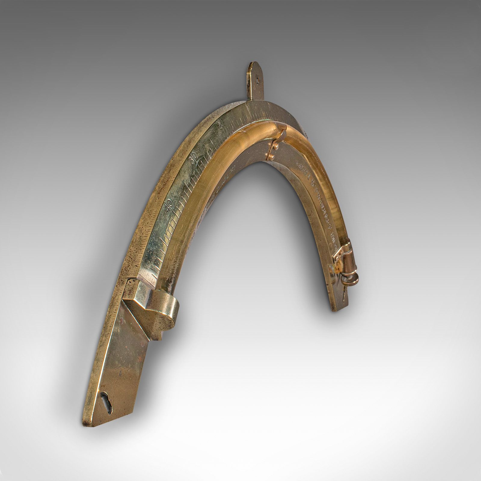 Antique Ship's Clinometer, English, Brass, Maritime Instrument, H Hughes, C.1900 photo furniture