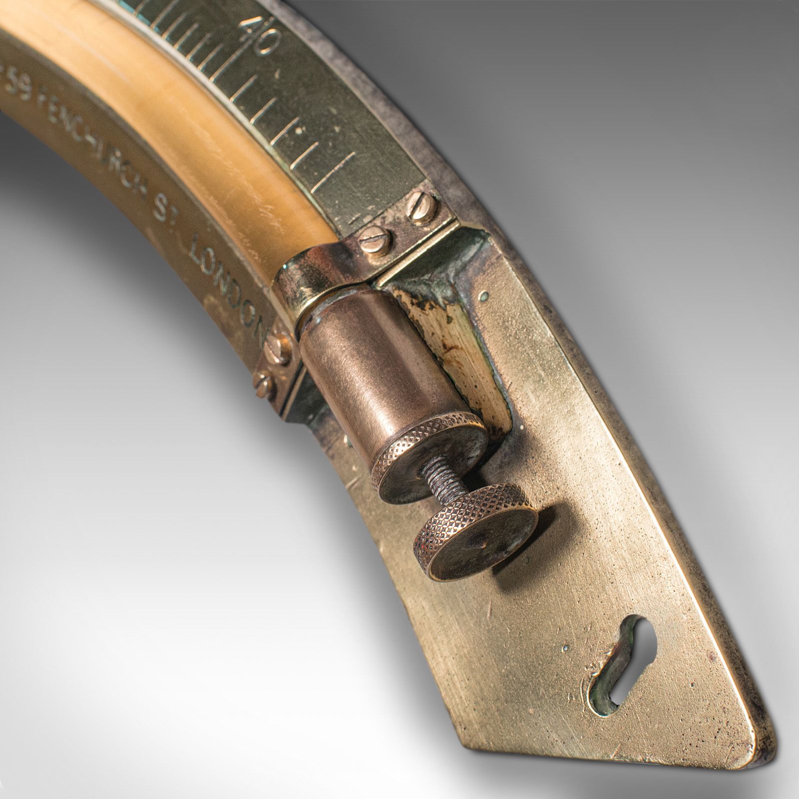 Antique Ship's Clinometer, English, Brass, Maritime Instrument, H Hughes, C.1900 photo buy