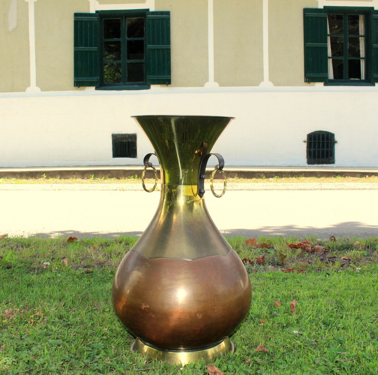 Vintage Belgium Copper Large Handcrafted  Pot Urn Vase photo buy
