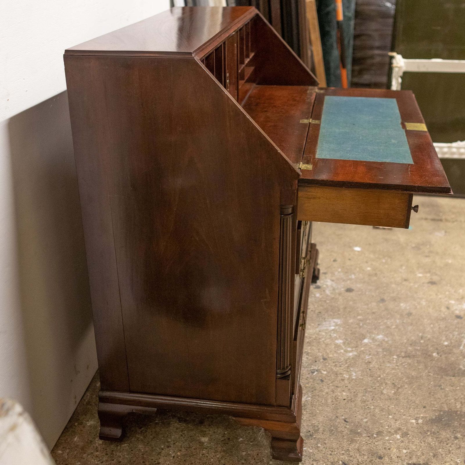 Furniture Antique Georgian Regency Mahogany Bureau | Writing Desk photo