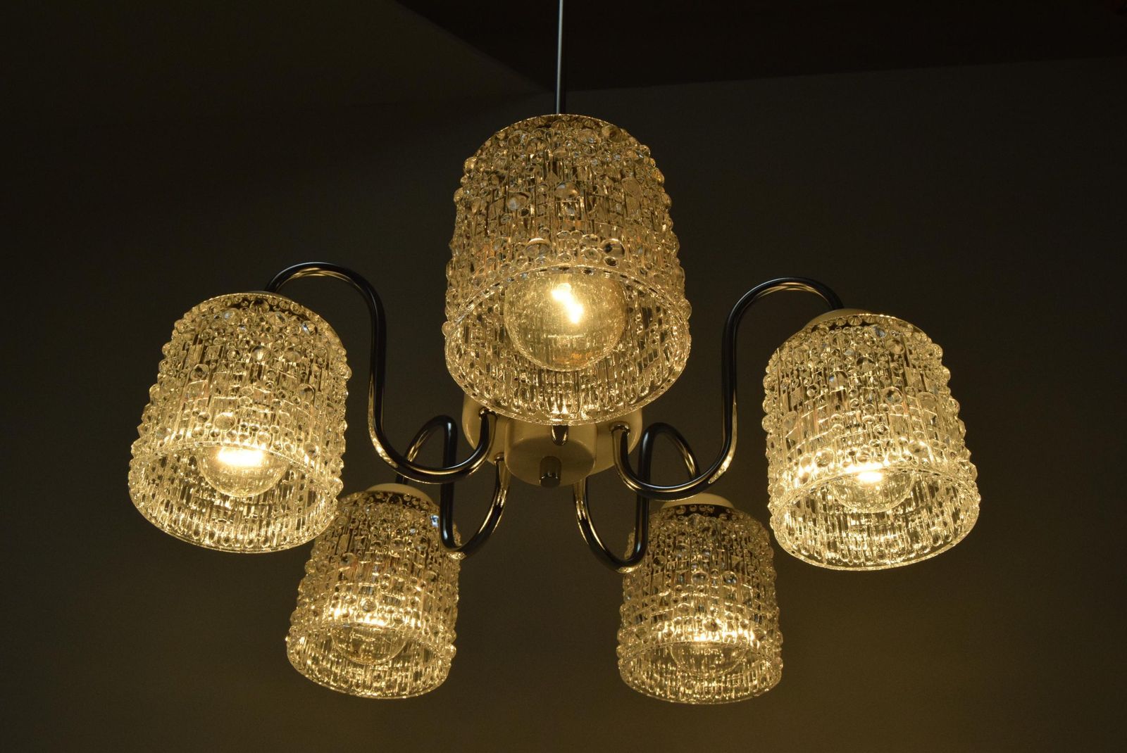 photo furniture Mid Century Chandelier By Lidokov,1960's.