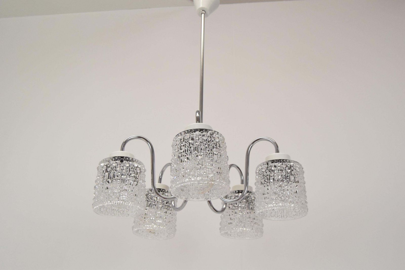 354.0 Mid Century Chandelier By Lidokov,1960's. photo
