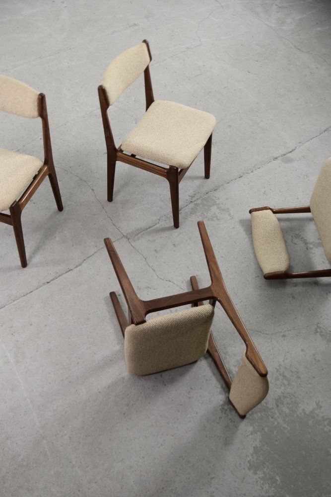 Mid Century Modern Scandinavian Teak Dining Chairy, 1960s, Set Of 4 photo 2679.0