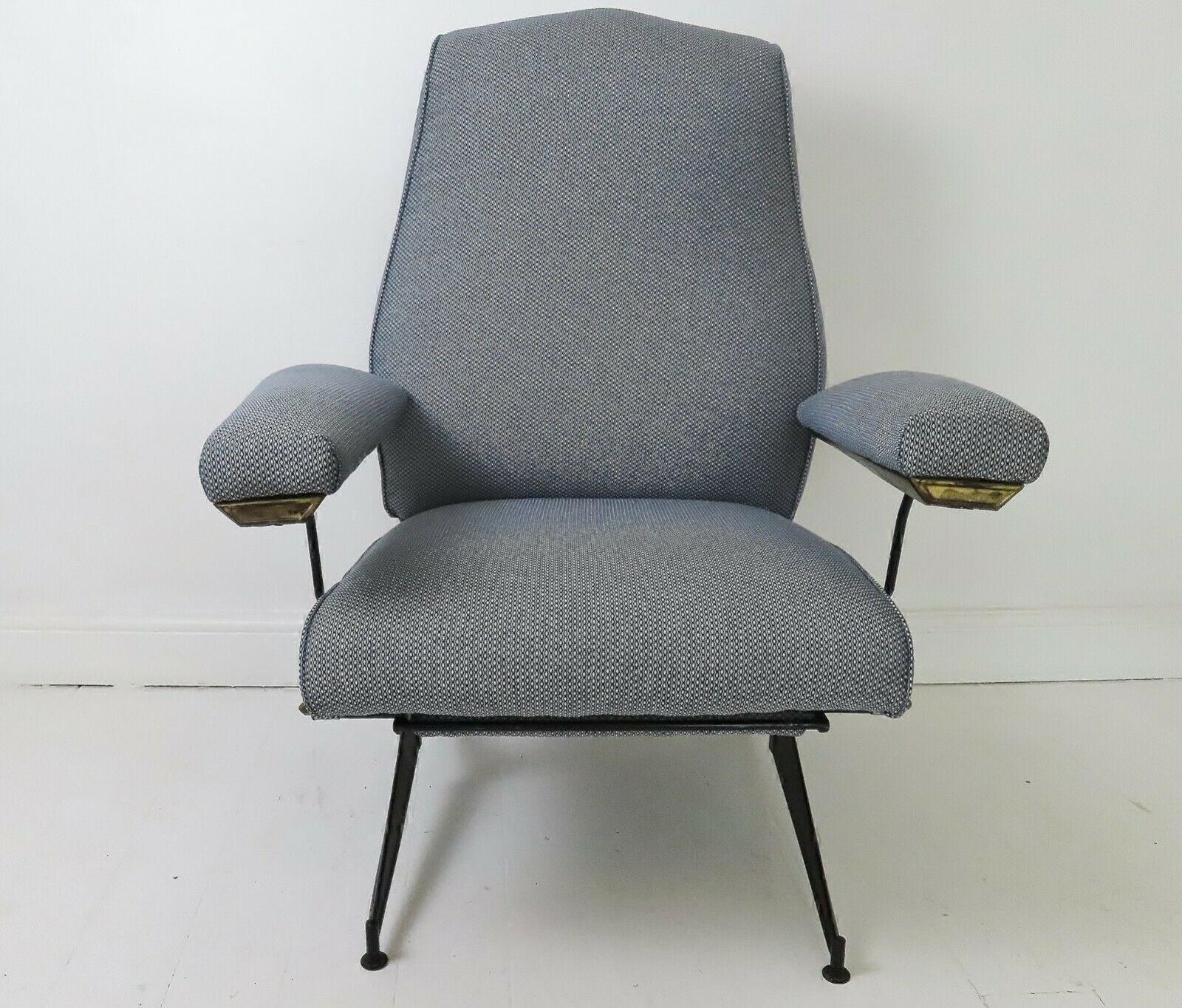 Stunning Vintage Italian Nello Pini Reclining Lounge Chair   Poltrona Italy photo for sale