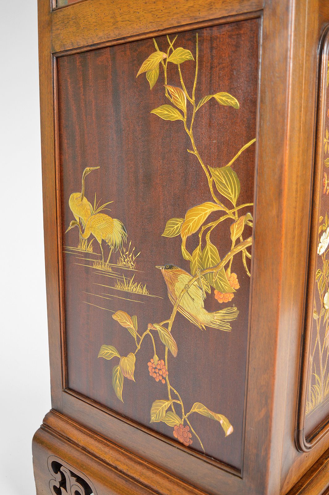 photo for sale Japanese Showcase With Inlaid Panels, Attributed To Perret And Vibert, Circa 1880