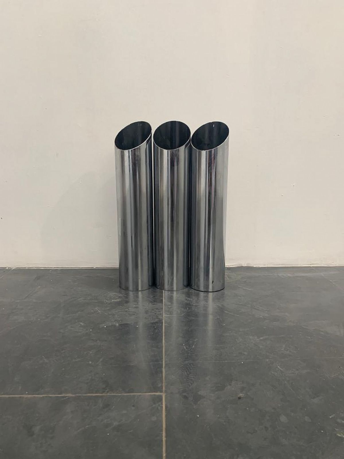 3 Steel Umbrella Stands, 1970s photo buy