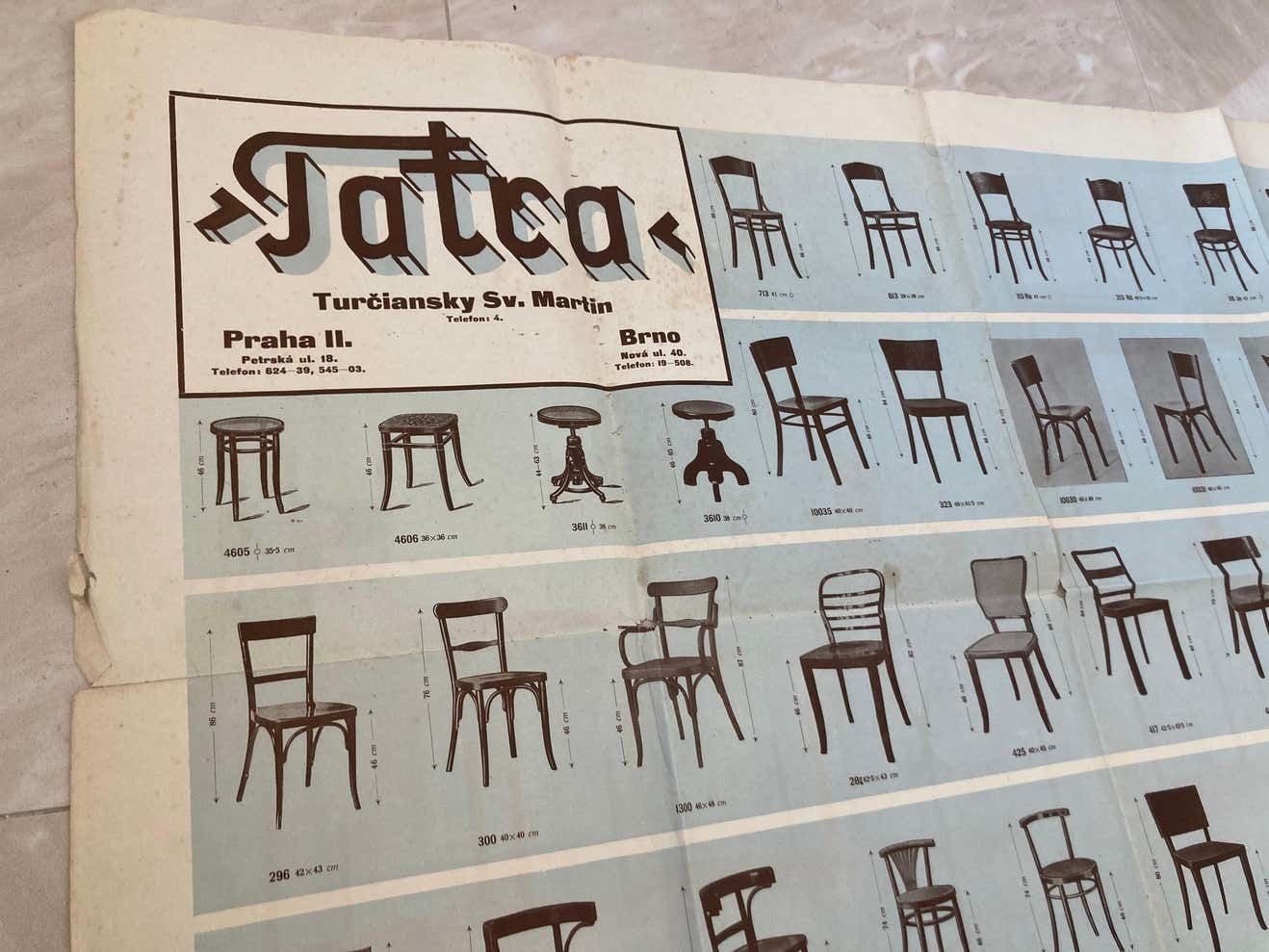 Xxl Old Art Deco Tatra Furniture Poster   1920s / Czechoslovakia photo Art