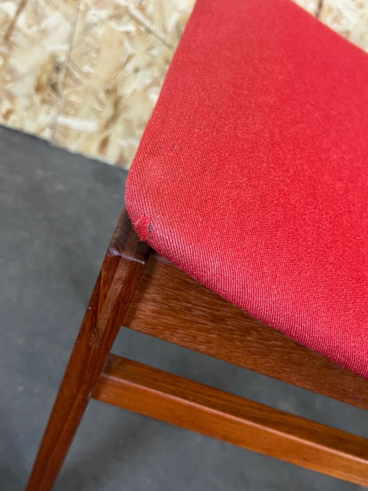 photo furniture 60s 70s Stool Ottoman Teak Inger Klingenberg For France & Daverkosen