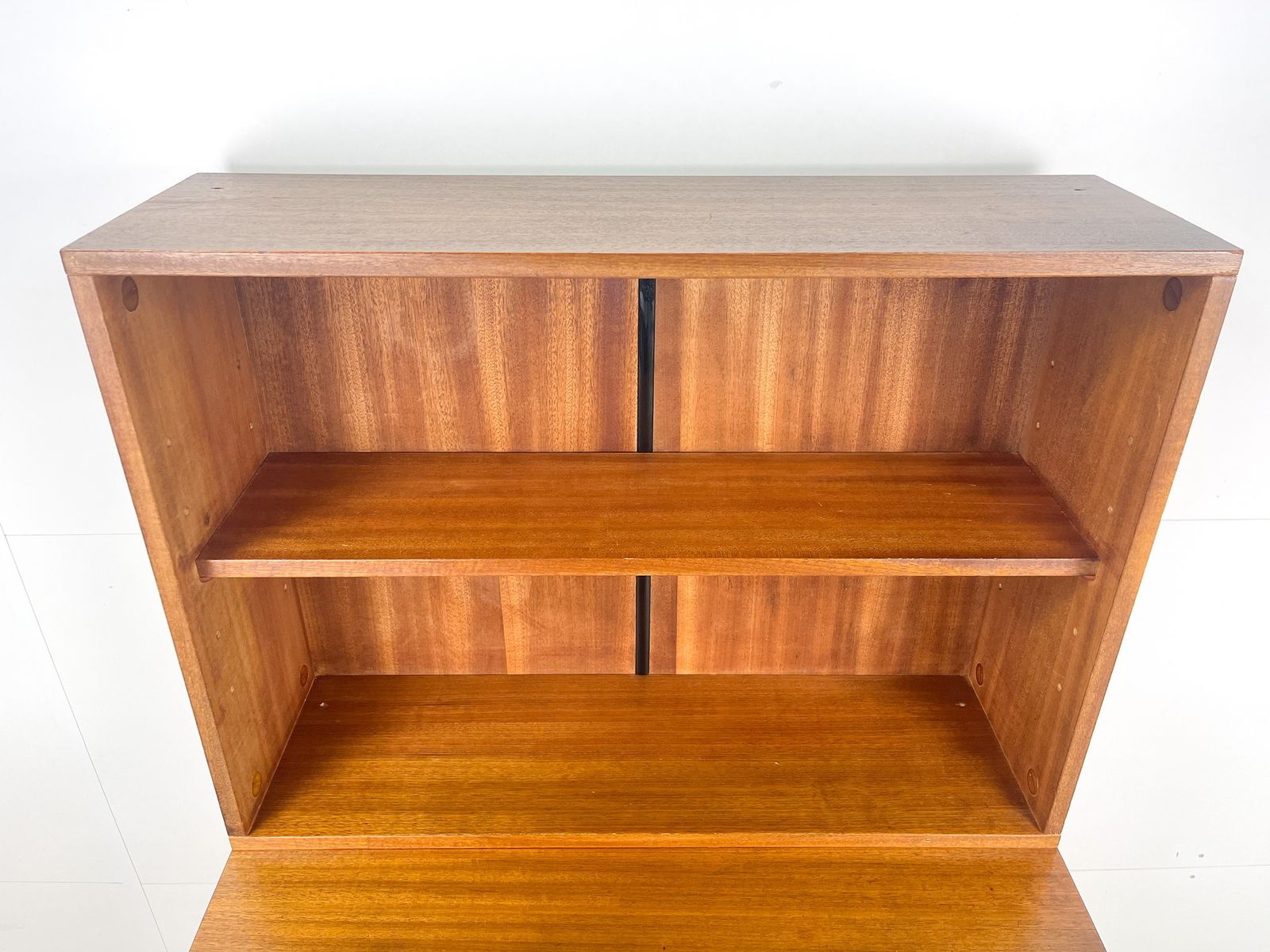 Retro Bookcase / Chest Of Drawers | Vintage Teak Veneer Mid Century photo vinterior