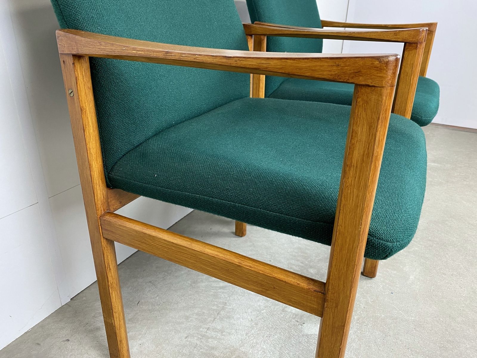 Armchair By Grete Jalk With Green Upholstery photo vintage
