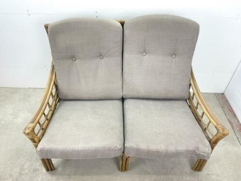 168.0 Rattan Sofa With Armchair Retro | Vintage Garden Set photo