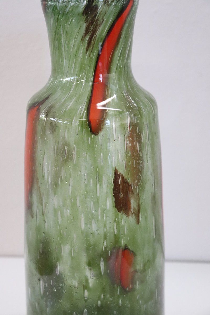 Large Italian Murano Glass Vase 1960s photo for sale