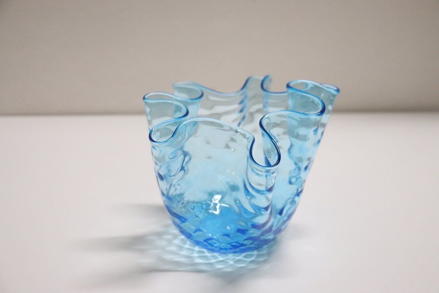 Italian Murano Glass Handkerchief Vase 1950s photo buy