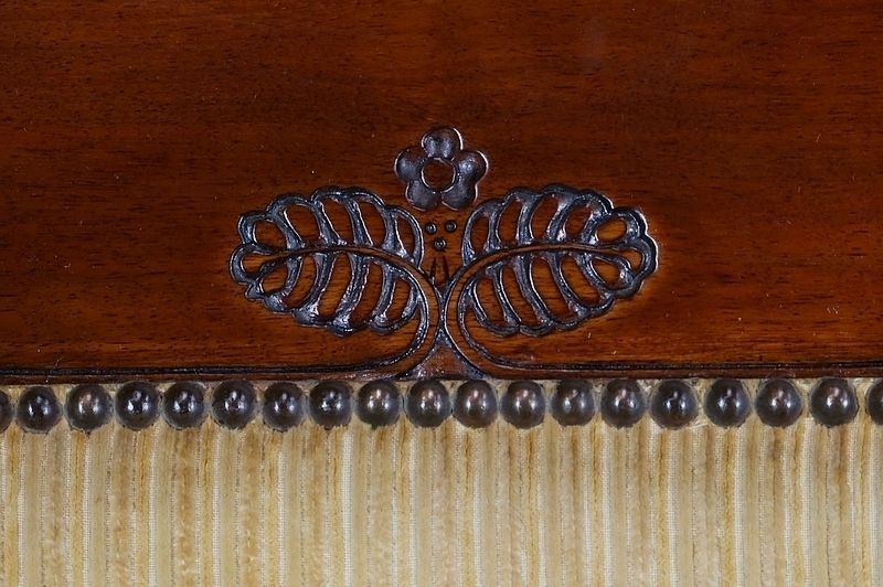 Furniture Pair Of Walnut Armchairs  Restoration Period   1st Part Of The 19th Century photo