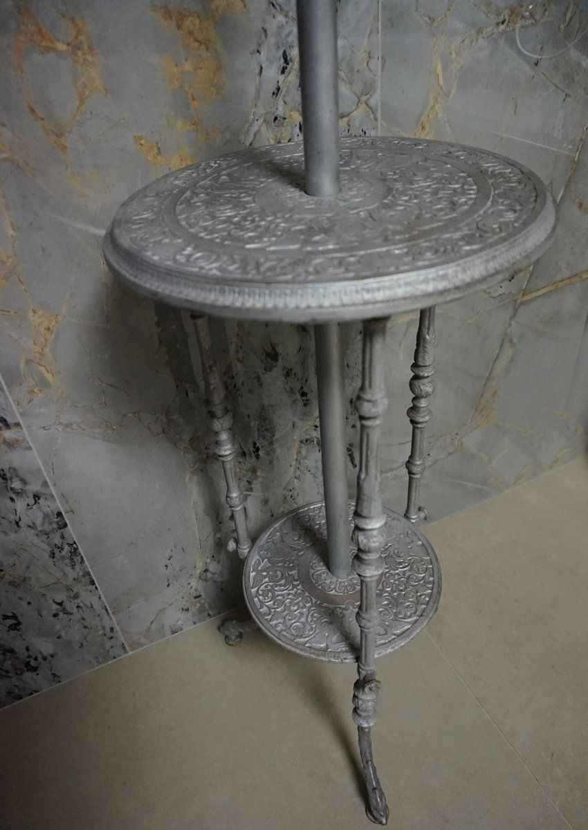 Home Decor Antique French Cast Iron Adjustable Shaving Stand photo