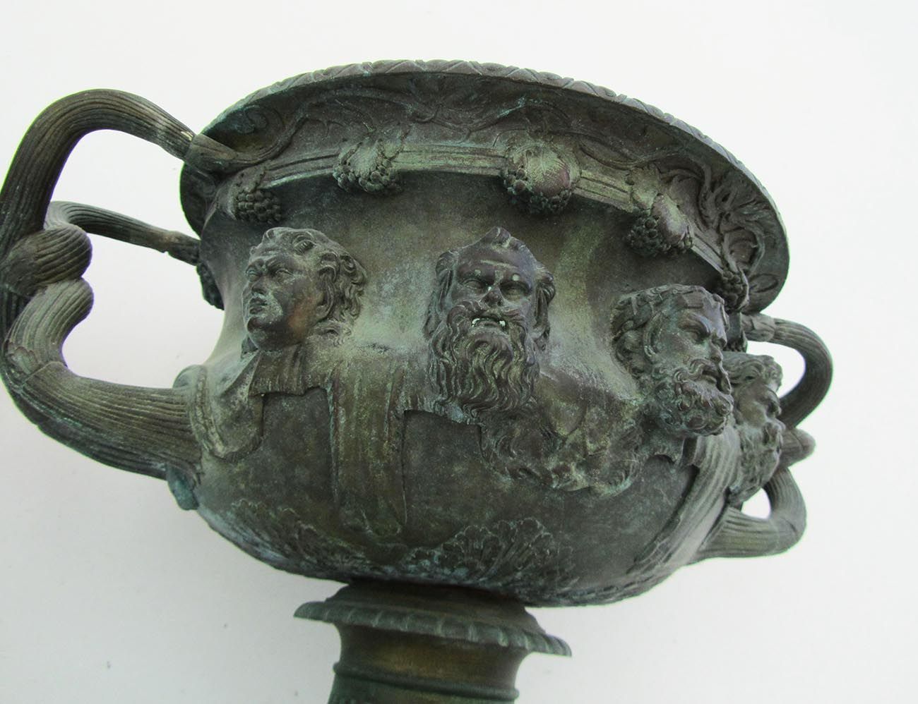 Antique Bronze Warwick Albani Planters From Cd, Set Of 2 photo vintage