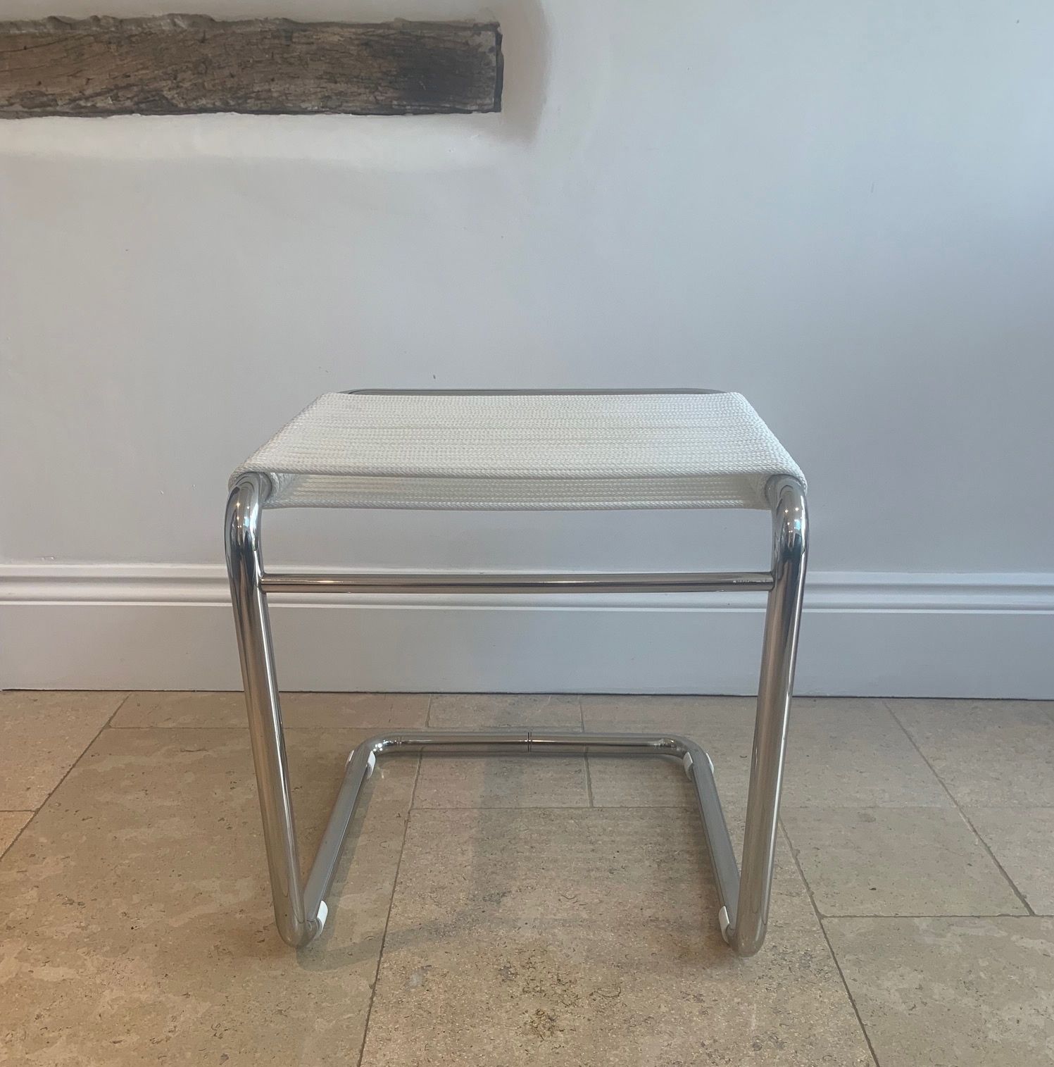 Vintage Chrome Stool By Knoll Bauhaus Style Designed By Andre Dupre 1970s photo buy