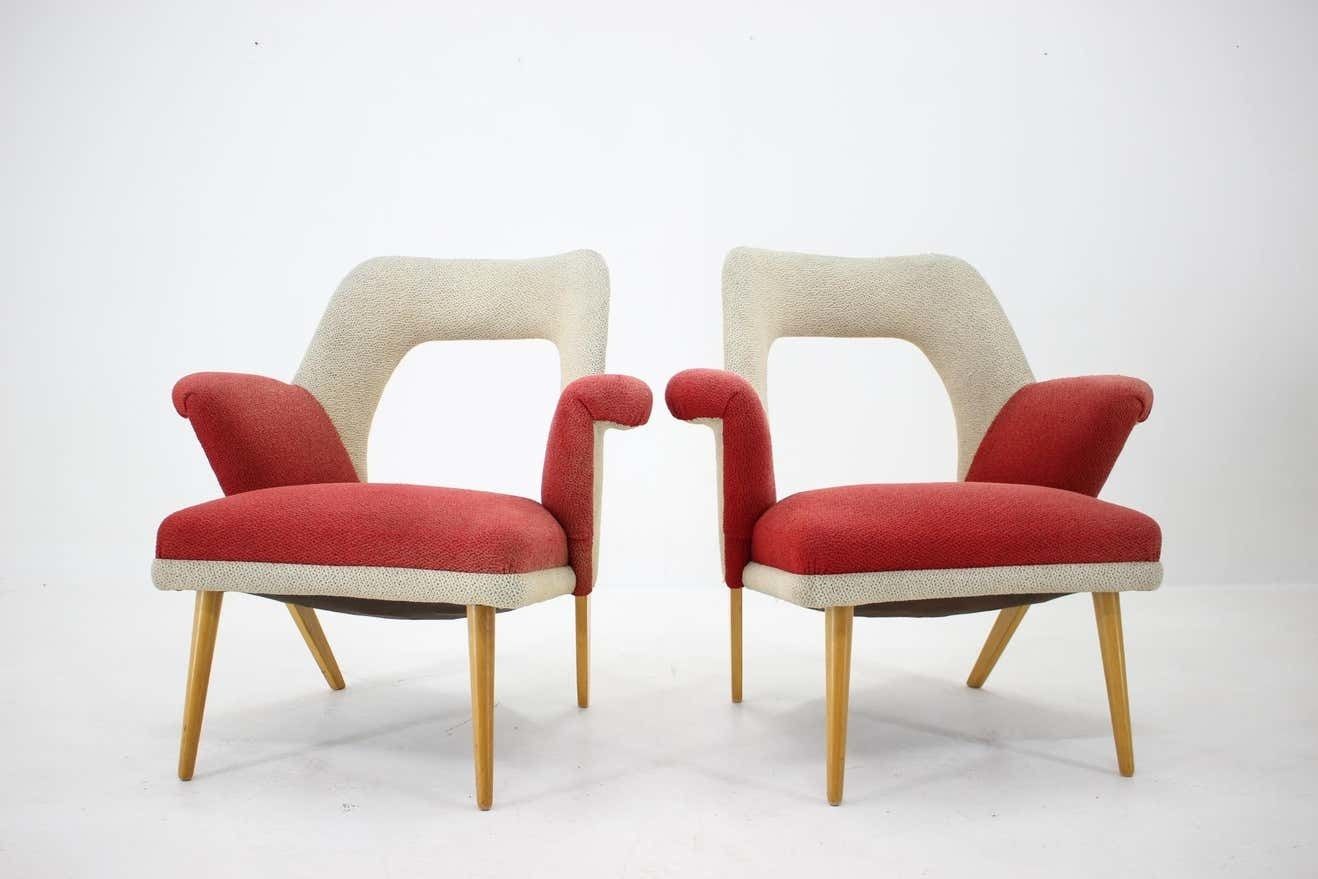 Set Of Two Very Rare Mid Century Armchairs, 1960s photo Furniture