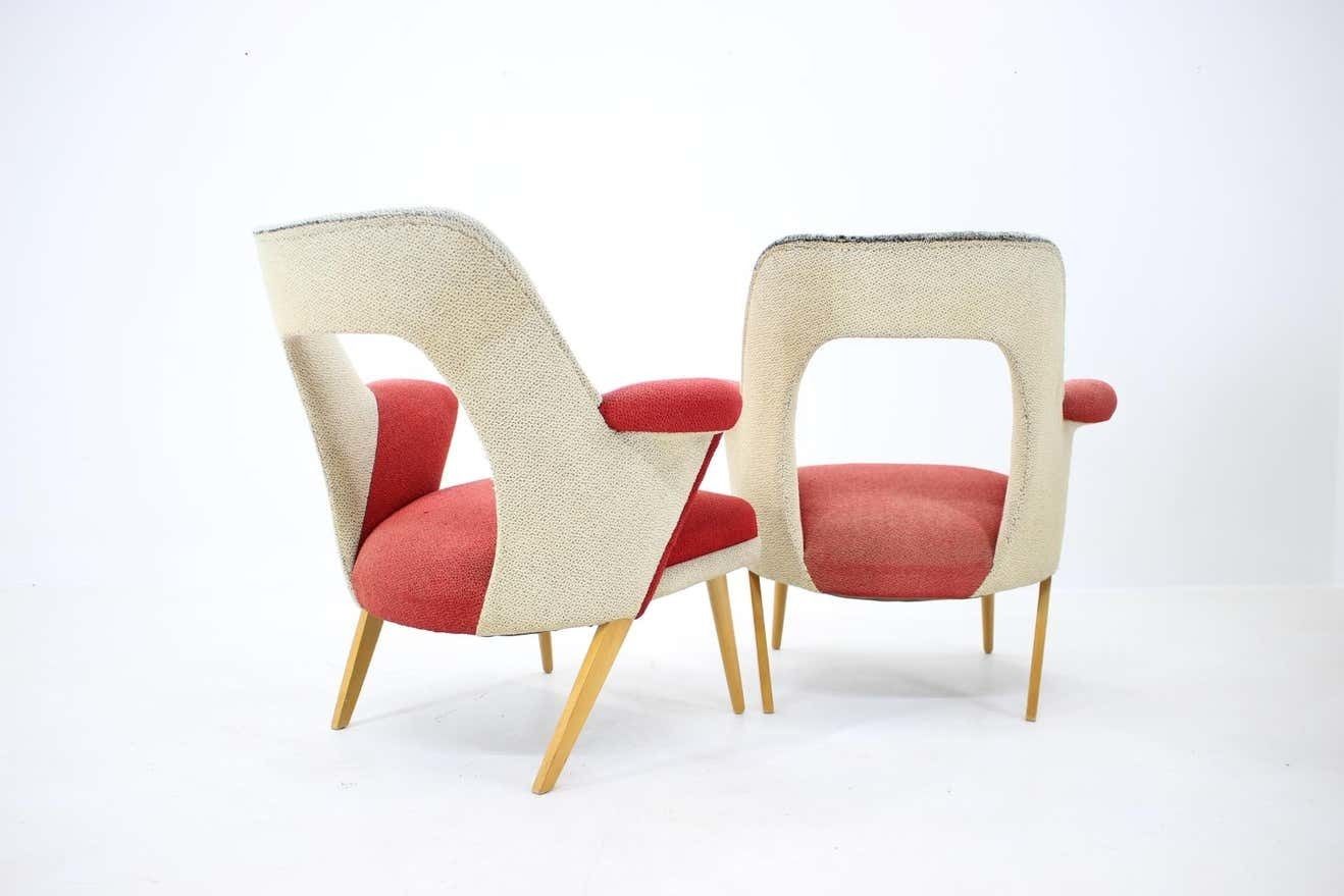 Set Of Two Very Rare Mid Century Armchairs, 1960s photo vinterior