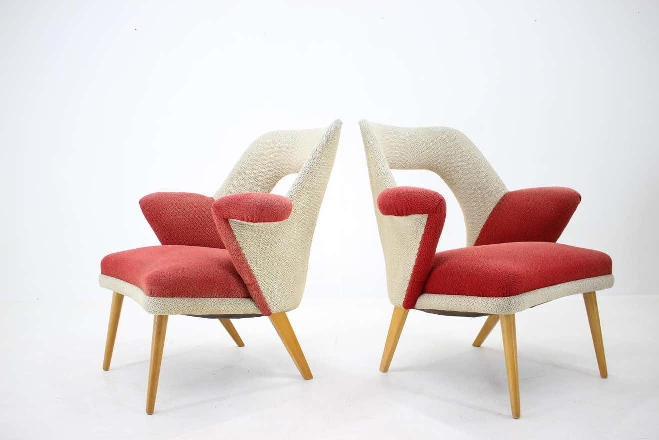 Set Of Two Very Rare Mid Century Armchairs, 1960s photo vintage