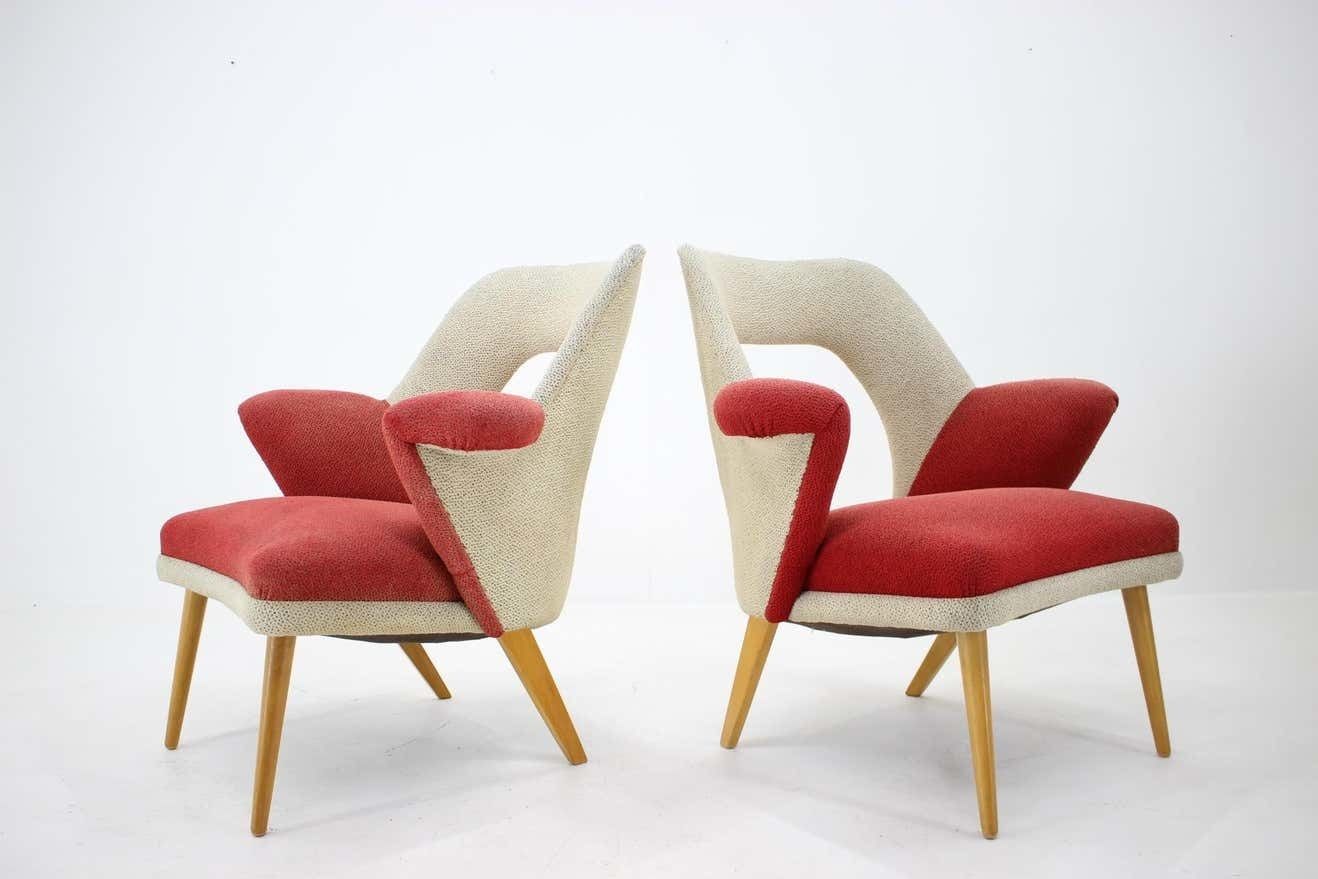 photo furniture Set Of Two Very Rare Mid Century Armchairs, 1960s