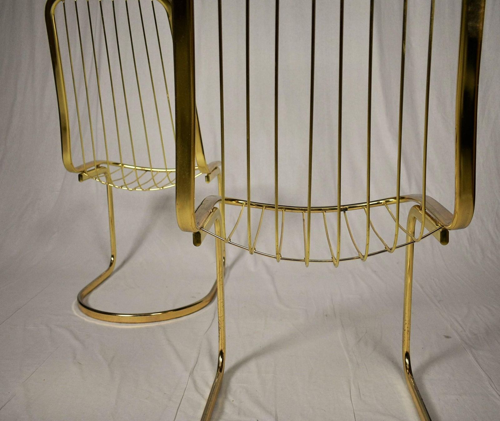 Pair Of Midcentury Design Chrome Chairs /Gastone Rinaldi, 1970s photo 471.0