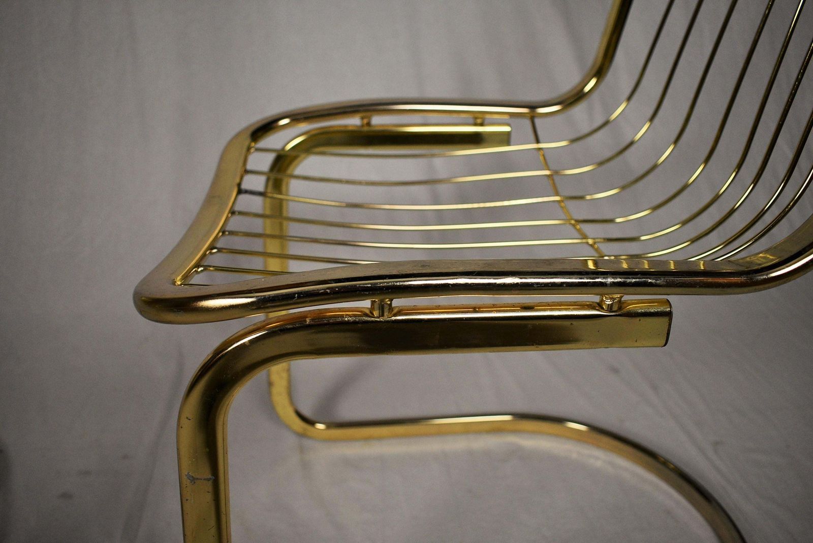471.0 Pair Of Midcentury Design Chrome Chairs /Gastone Rinaldi, 1970s photo