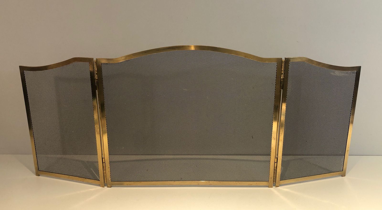 Brass Fireplace Screen, 1970s, Vintage photo furniture