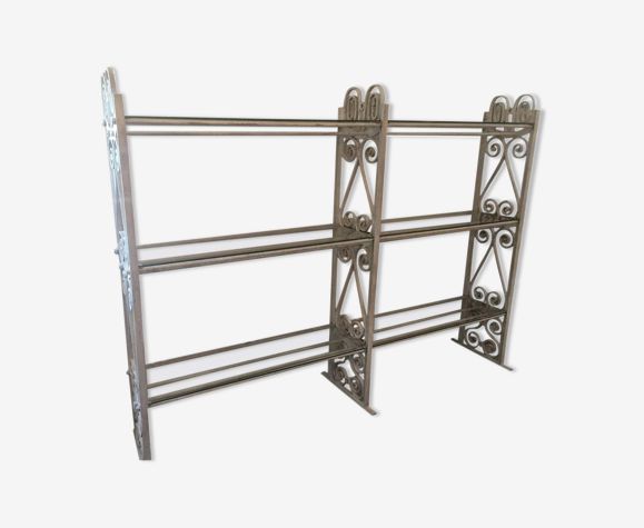 20th Century Florist's Shelf In Wrought Iron France 1920