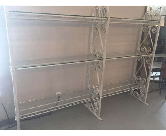 20th Century Florist's Shelf In Wrought Iron France 1920 photo furniture