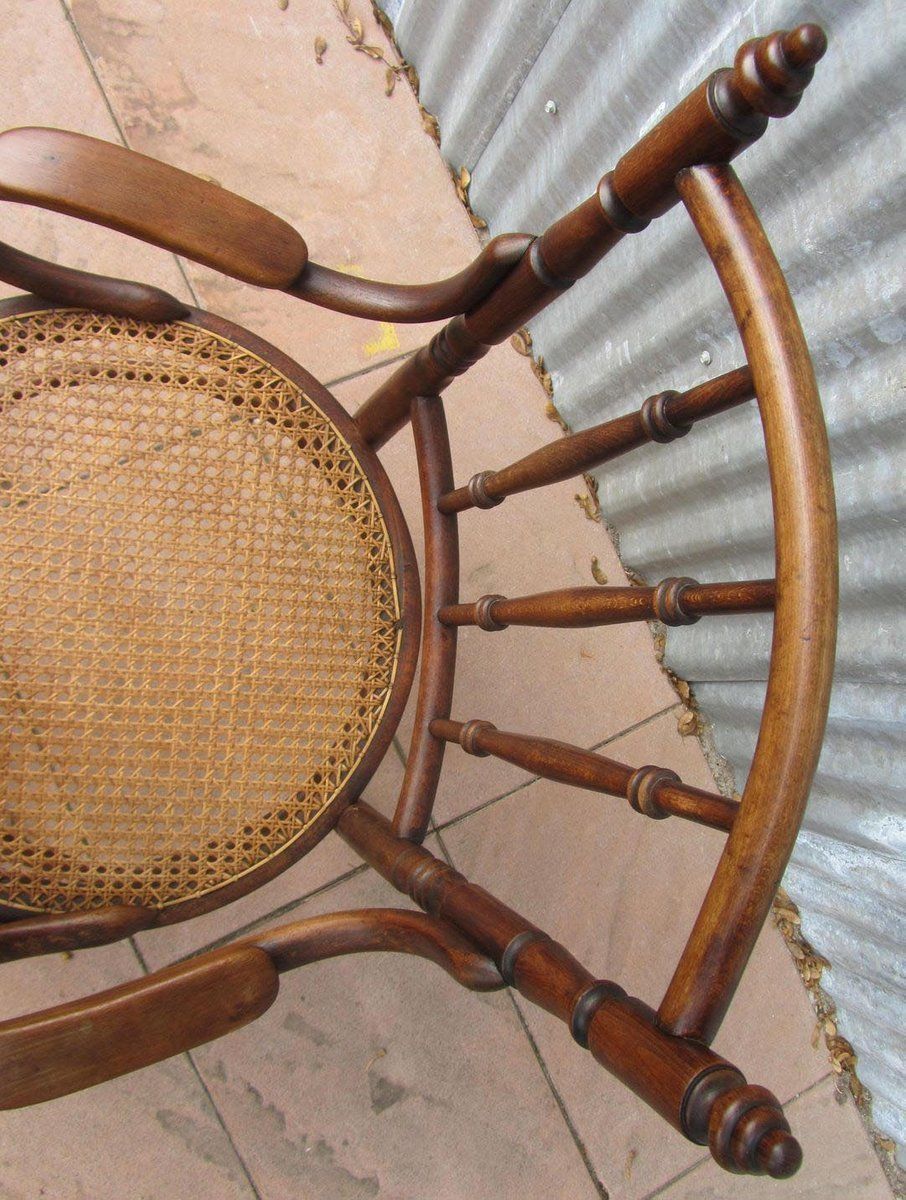 Austrian Bentwood & Cane Armchair From Josef Hofmann, 1900s photo furniture