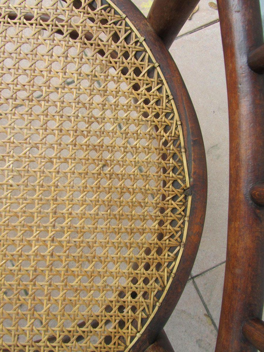 Austrian Bentwood & Cane Armchair From Josef Hofmann, 1900s photo Furniture