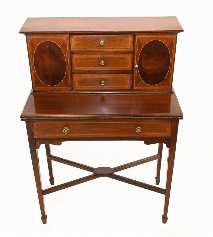 Victorian Ladies Writing Desk Mahogany Bureau 1900 photo Furniture