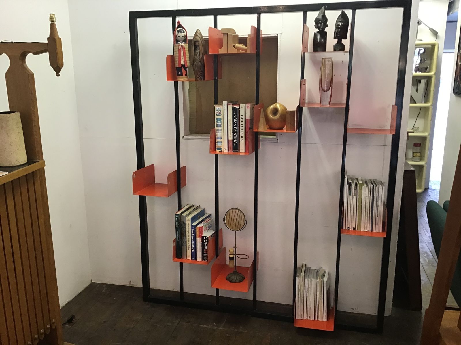 1950’s Industrial French Modular Shelving Bookcase photo 1500.0