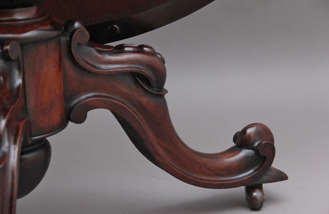 19th Century Rosewood Breakfast Table photo vintage