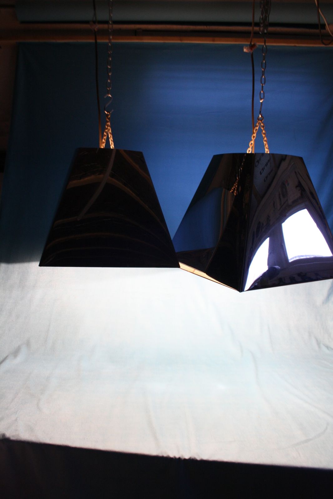 photo furniture Pair Of Mid 20th Century Chrome Shades