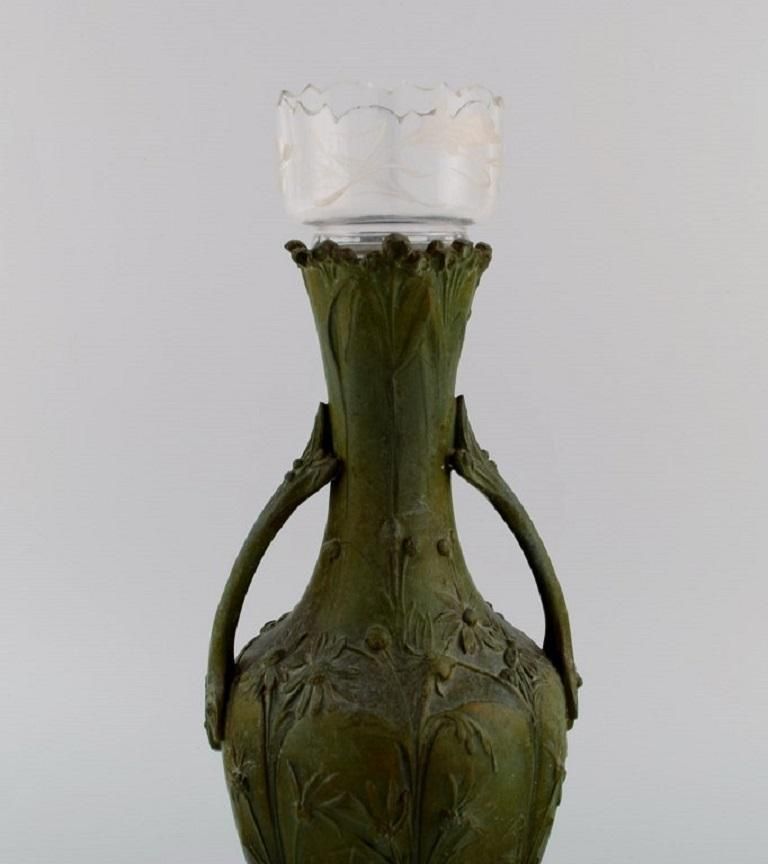 Hippolyte François Moreau  A Pair Of Antique Art Nouveau Vases photo Home Decor