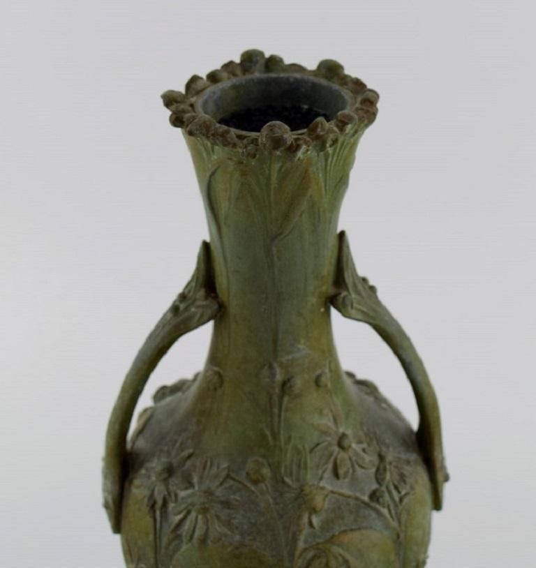 Hippolyte François Moreau  A Pair Of Antique Art Nouveau Vases photo 1348.0