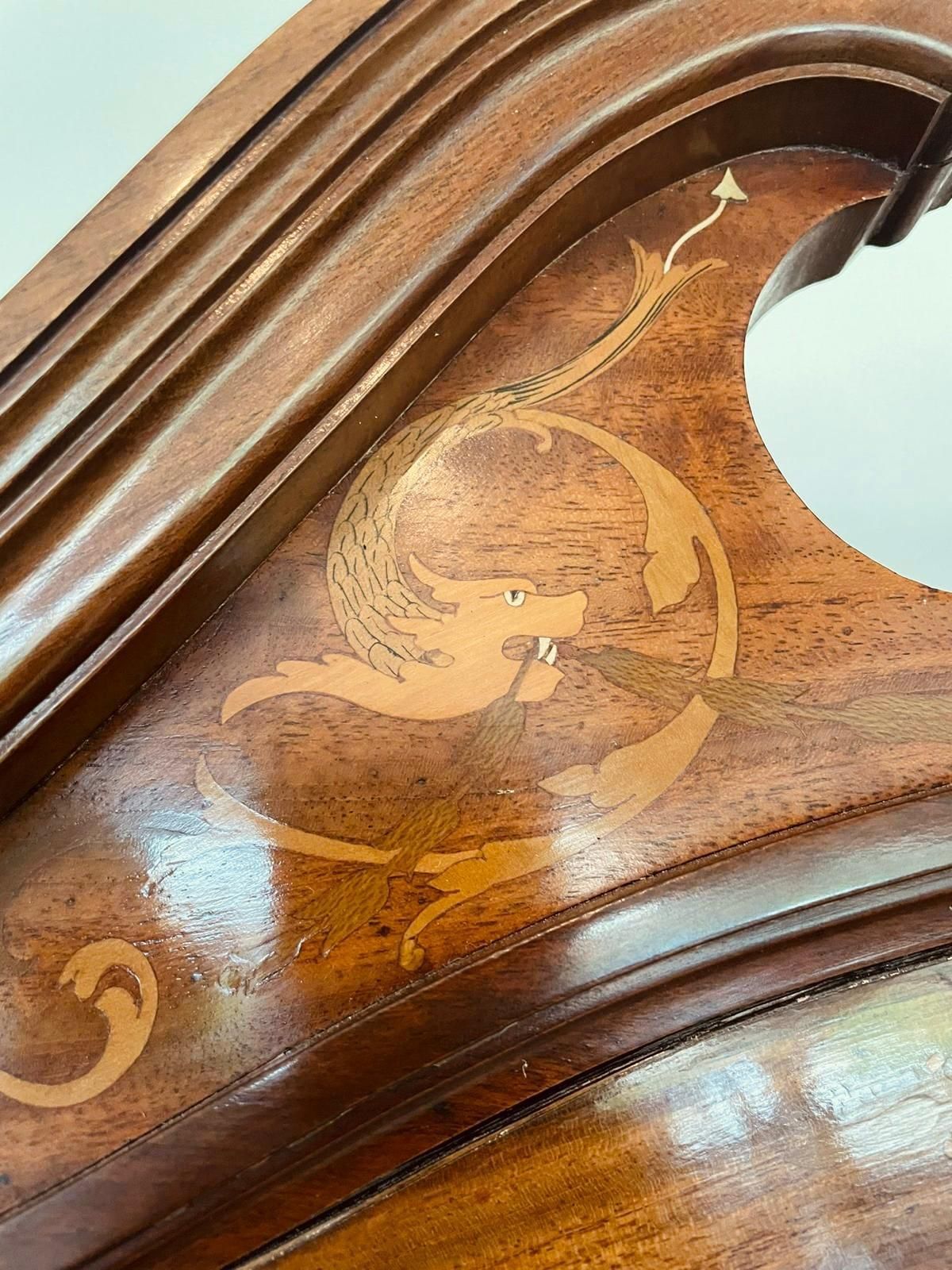 Fine Quality Antique Victorian Mahogany Inlaid Cylinder Bookcase photo vintage