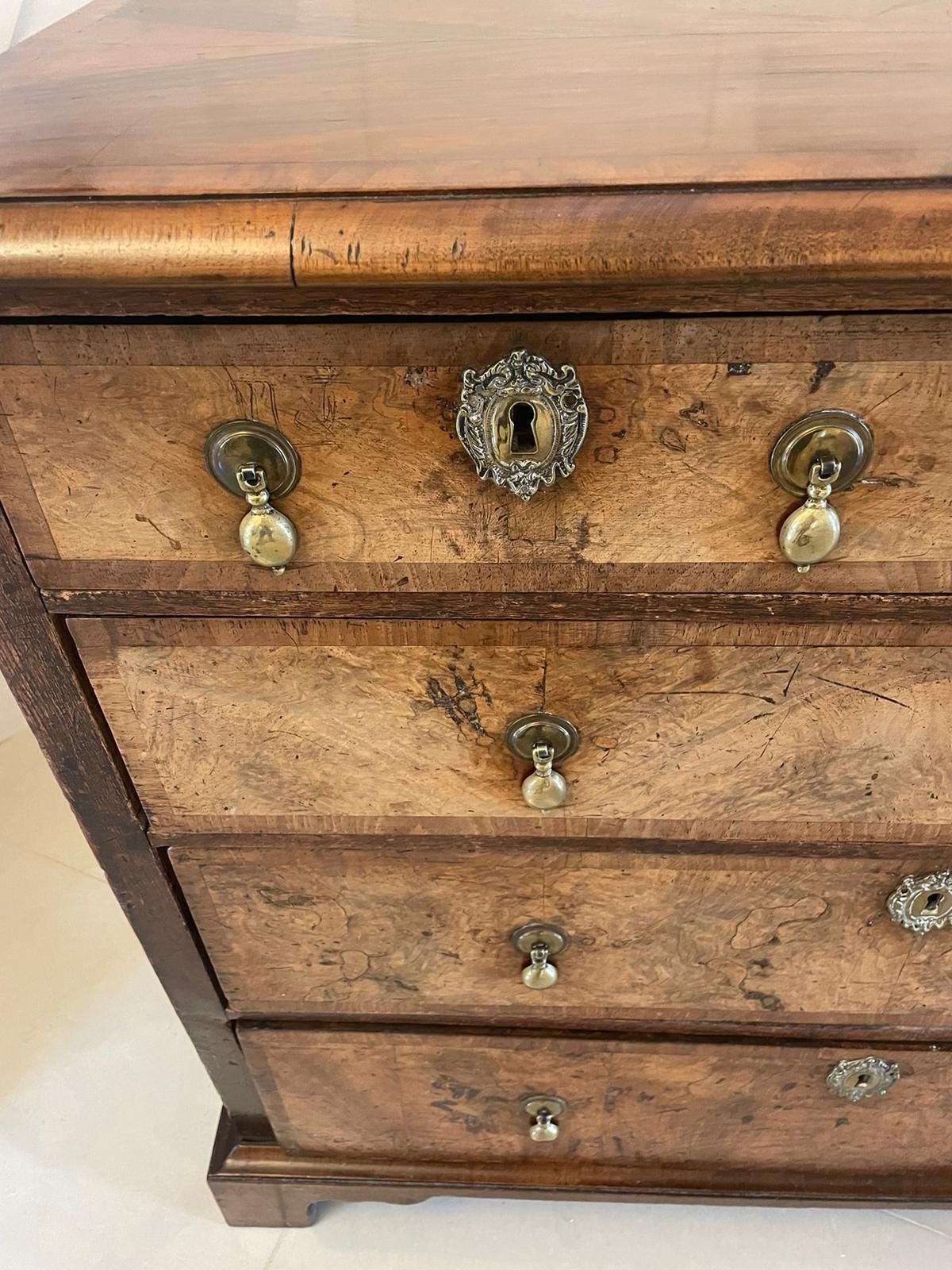 Antique George I Quality Walnut Chest Of Drawers photo buy
