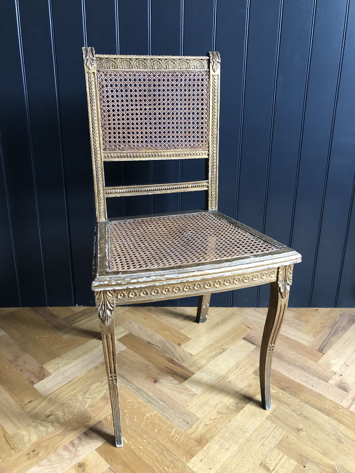 Regency Giltwood And Cane Seated Occasional Chair, 1810