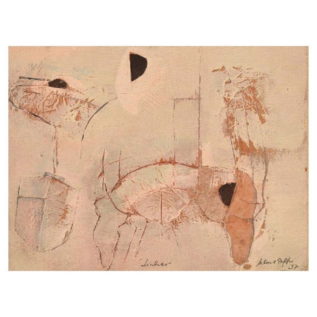 Selma Daffre Brazilian Artist Collography Printing Plate Linhas