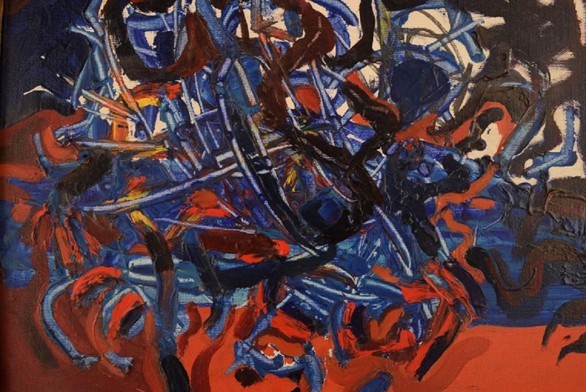 Sven Inge Höglund  Oil On Canvas  Abstract Composition  1960s/70s photo for sale