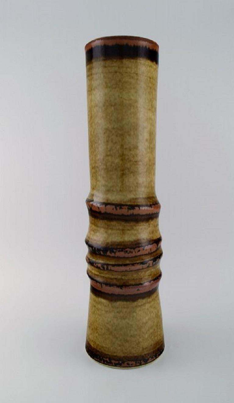 Olle Alberius For Rörstrand, Floor Vase In Glazed Ceramics, 1960s photo furniture