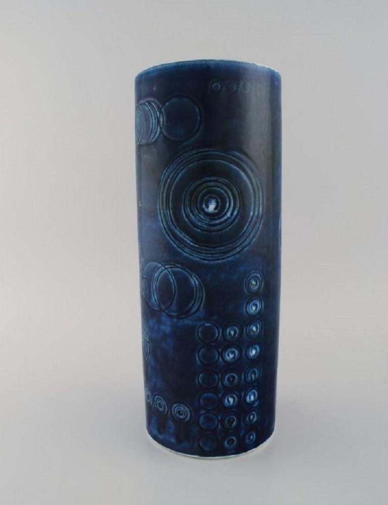 Olle Alberius For Rörstrand Two Large Sarek Vases In Glazed Ceramics photo furniture