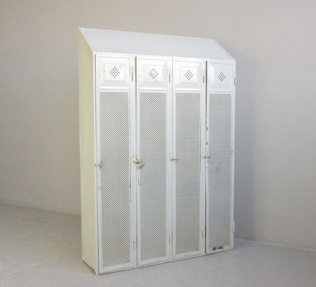 photo vintage German Industrial Lockers Circa 1920s