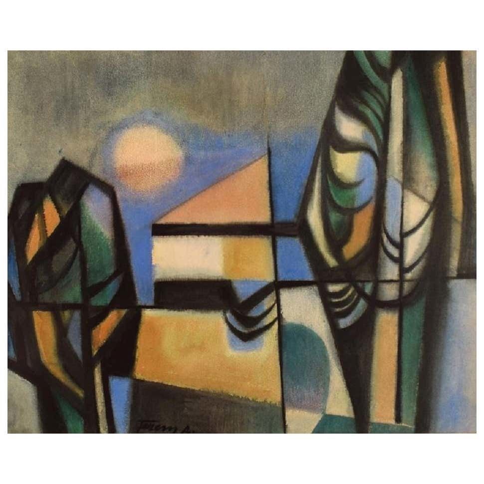 Albert Ferenz, Germany, Watercolor On Paper, Mid 20th Century