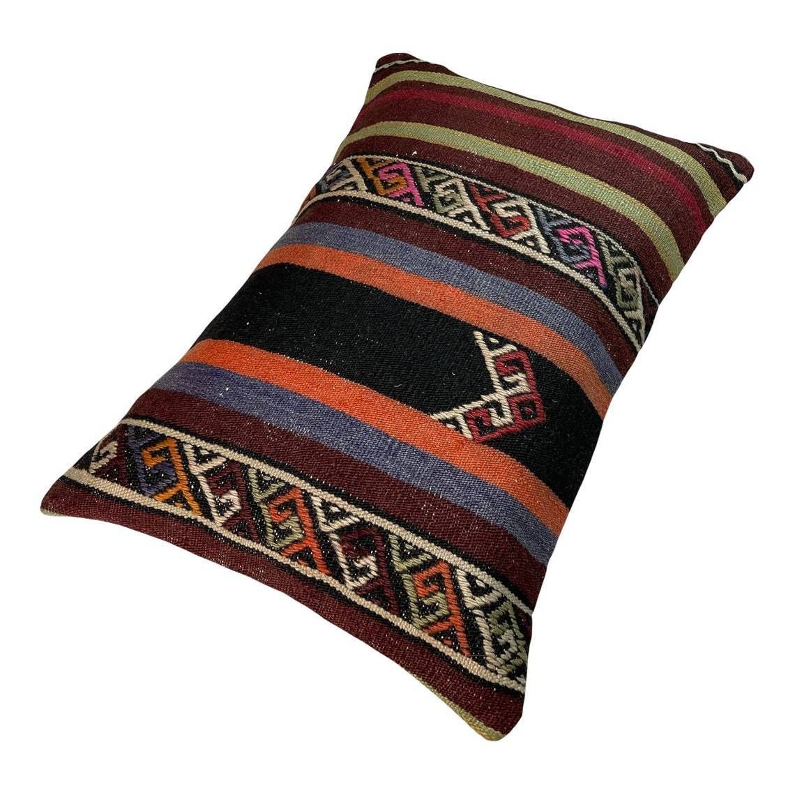 16'x24′ Vintage Anatolische Kilim Kussenhoes Türkisch Kelim Kissenbezug 40×60 Cm photo vinterior