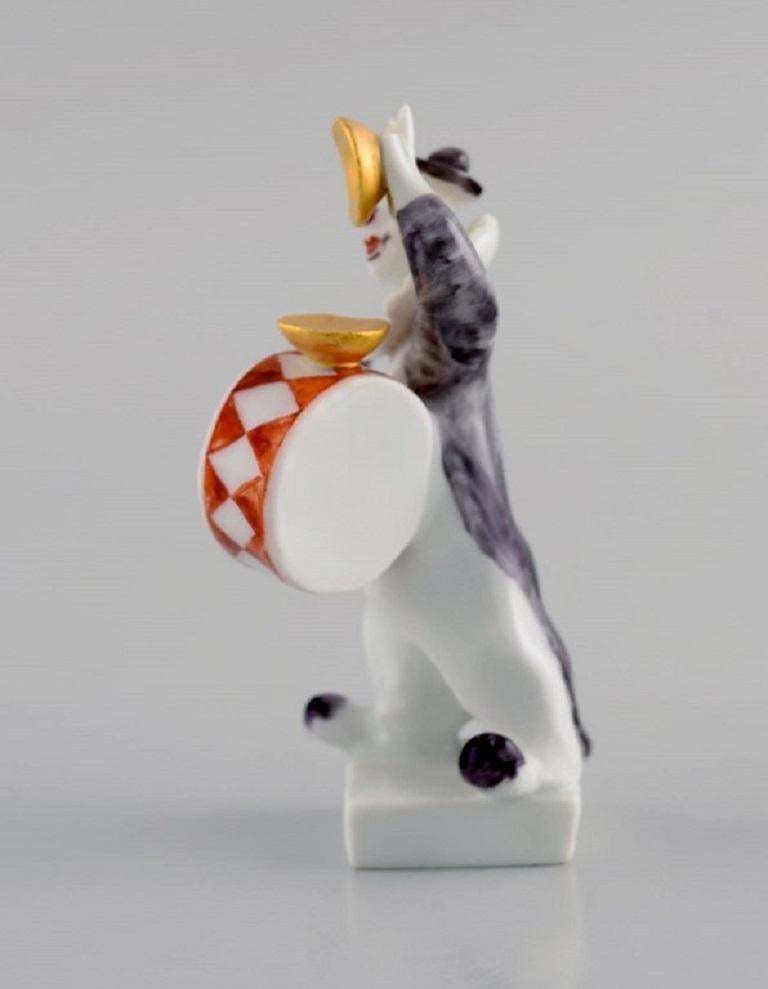 Peter Strang For Meissen, Figure In Hand Painted Porcelain, Drummer photo for sale